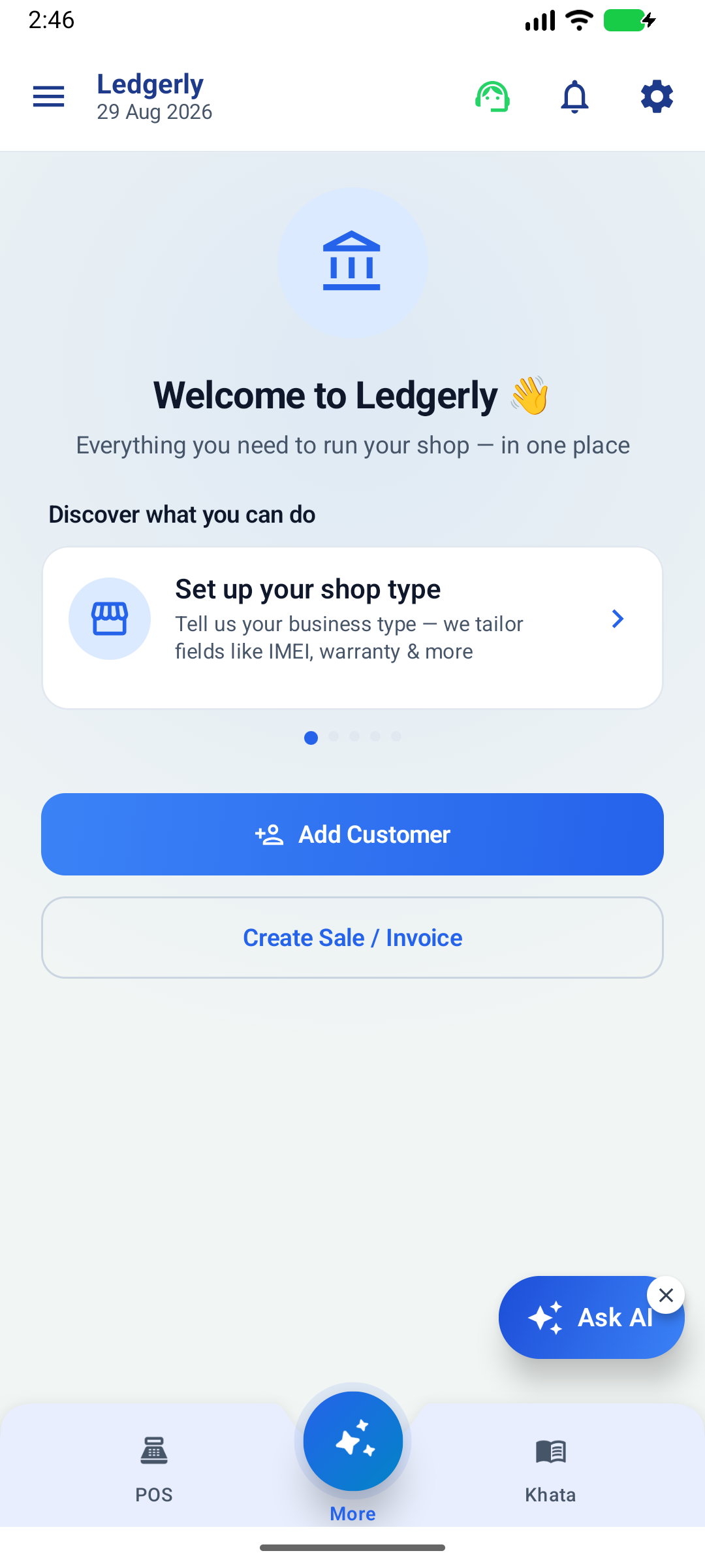 Ledgerly Android app overview